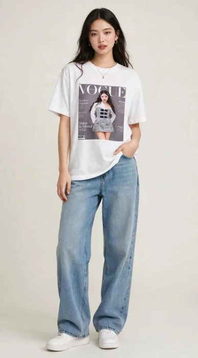 Remera Oversize Algodón Peinado