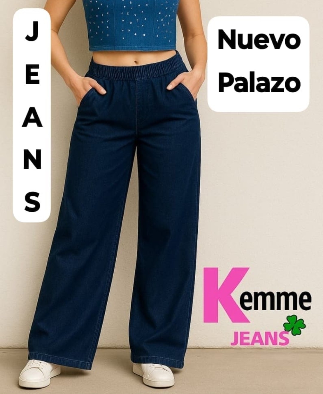 Palazo Jeans Liviano - Imagen 2