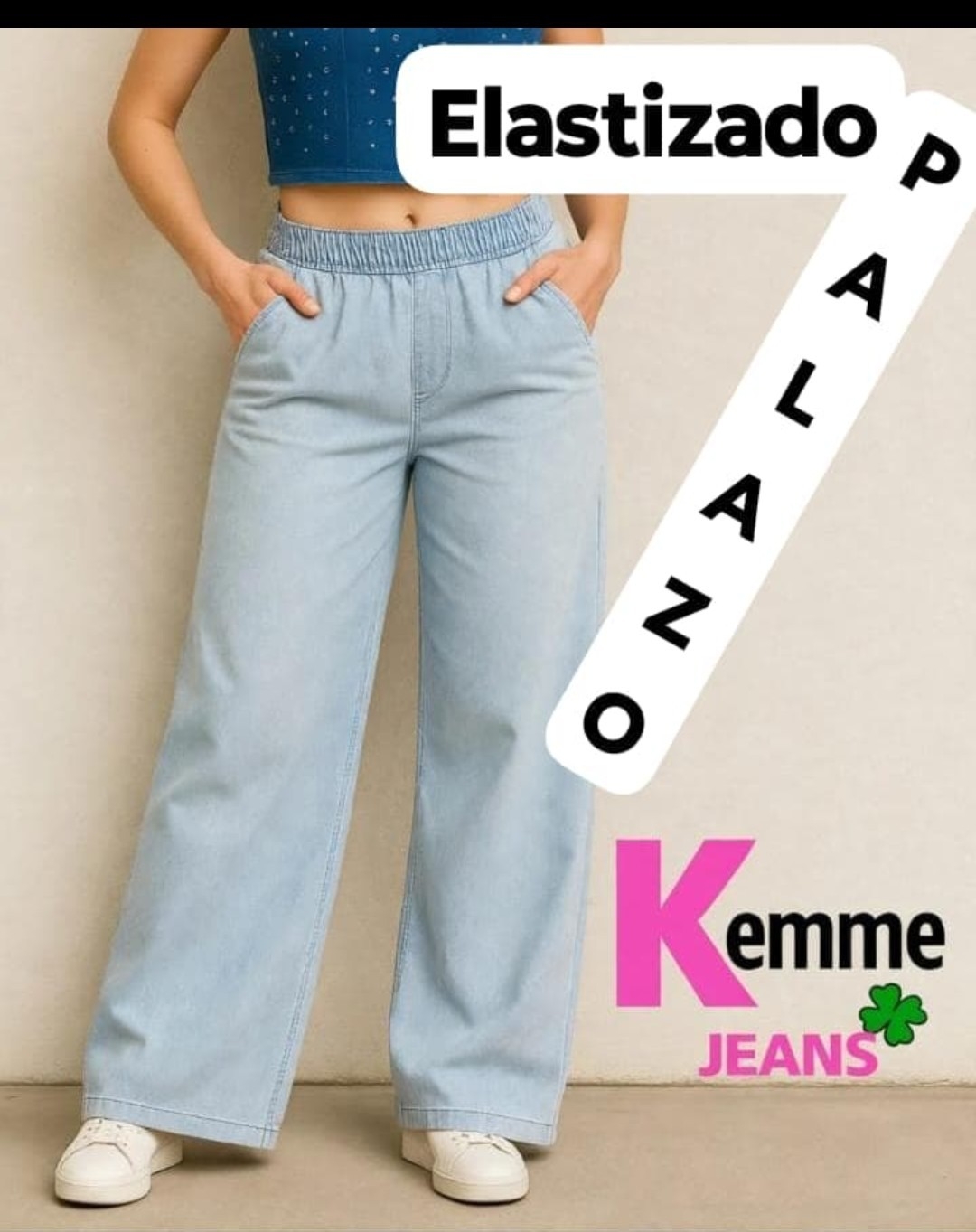 Palazo Jeans Liviano - Imagen 3