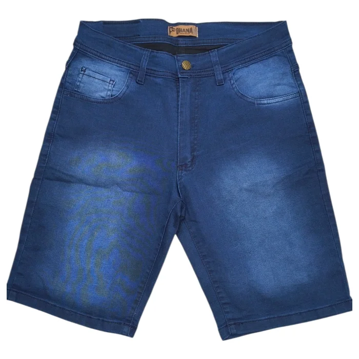 Bermuda Elastizado Hombre Color Azul