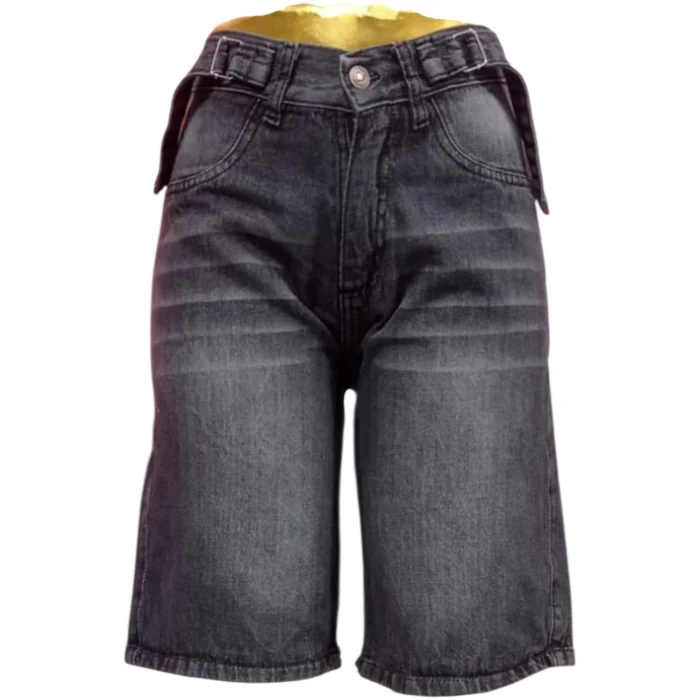 Bermuda Baggy con Regulador Gris Localizado