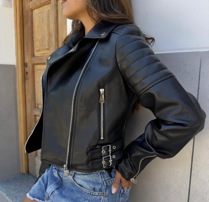 Campera Eco Cuero #06kz