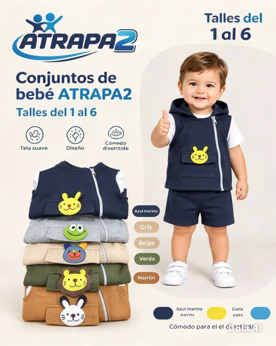 Conjunto Chaleco 3 Piezas