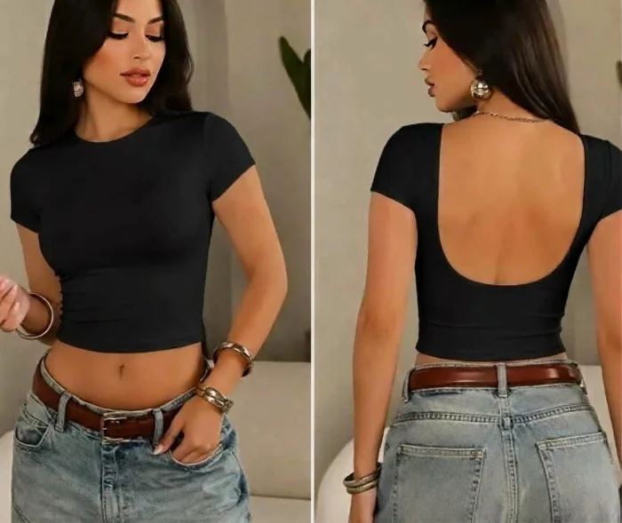 Top con Escote en la Espalda