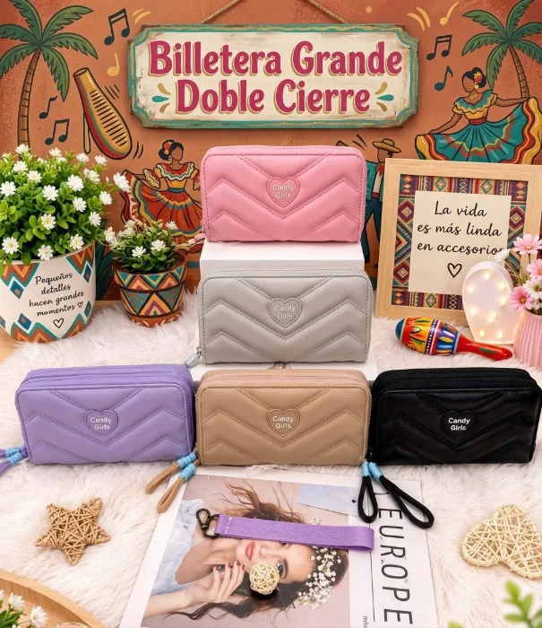 Billetera Doble Cierre