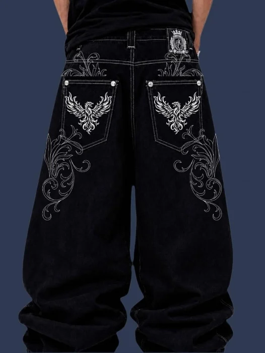 Baggy Estampado Fenix Color Oscuro