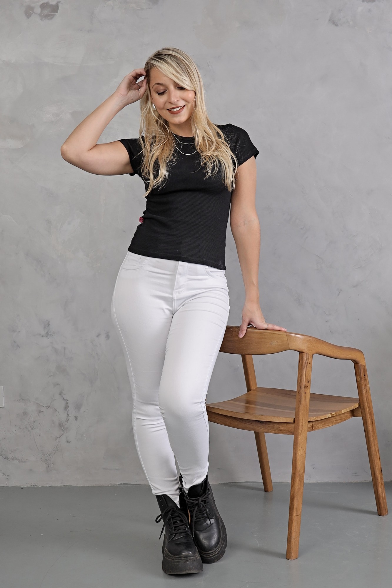 Chupin Blanco Liso Elastizado - Imagen 4