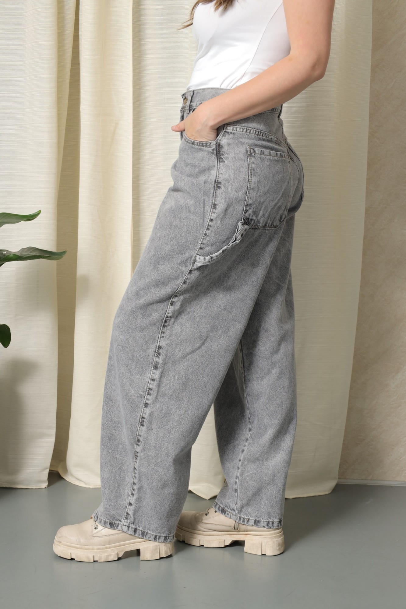 Baggy Nevado Gray Ceniza! con Bolsillo Delantero - Imagen 6