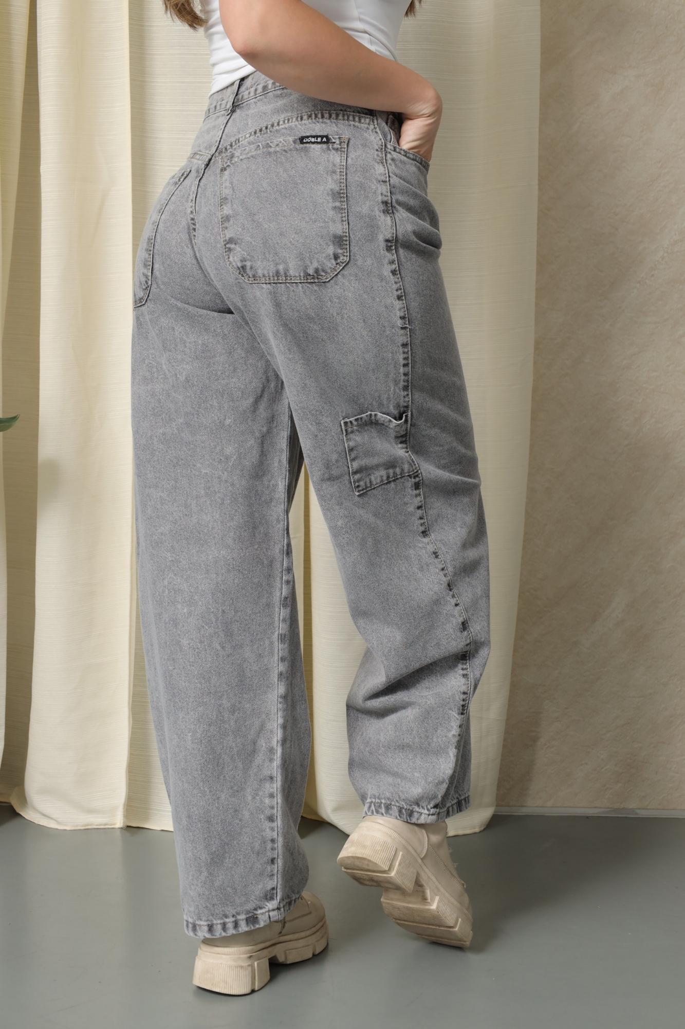Baggy Nevado Gray Ceniza! con Bolsillo Delantero - Imagen 9
