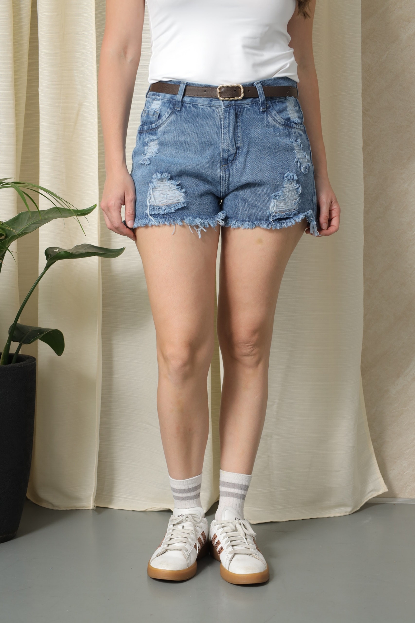 Short Mom Nevado Azul mas Rotura, Rígido - Imagen 9