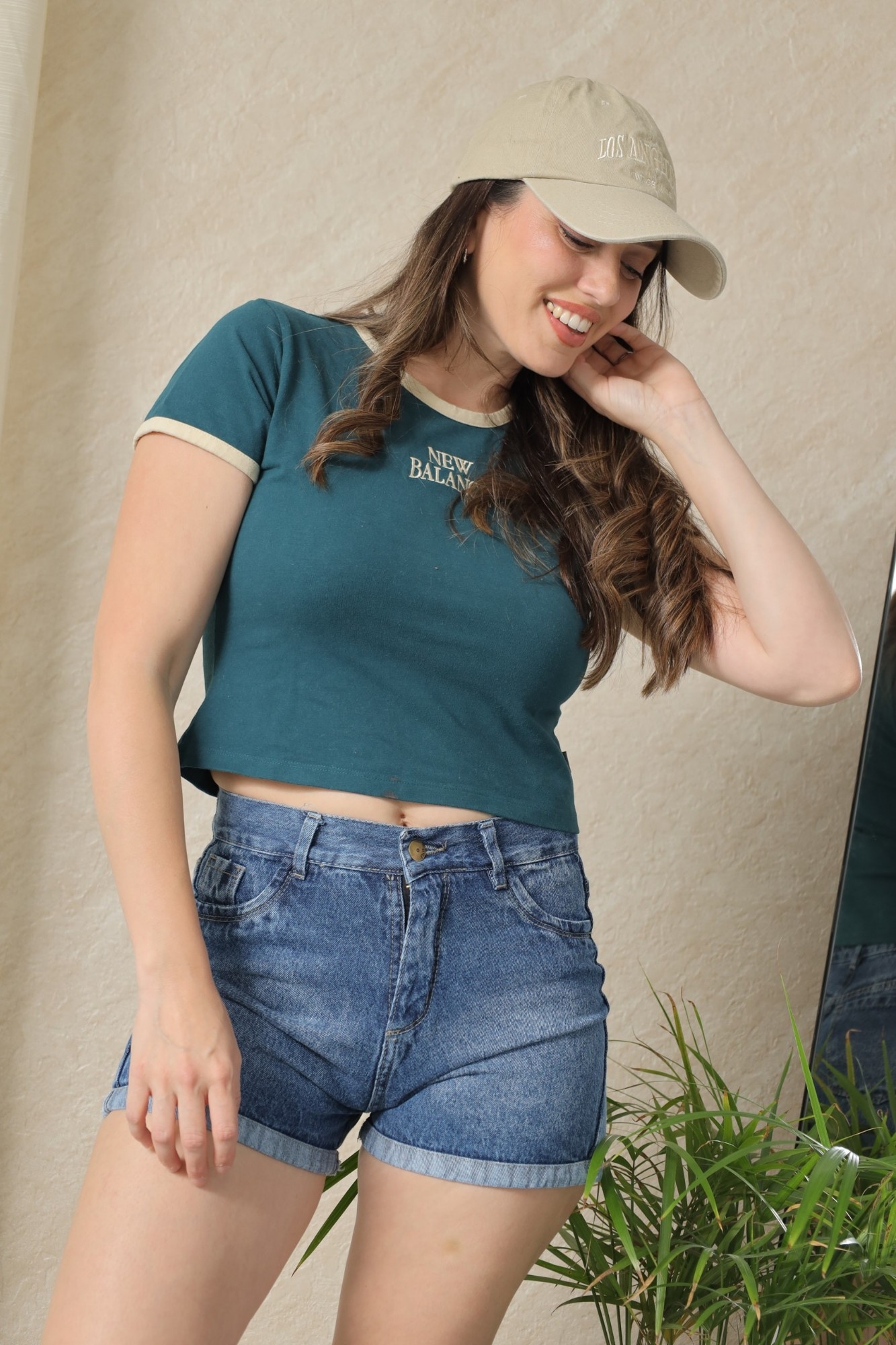 Short Mom Nevado con Dobladillo, Rígido - Imagen 3