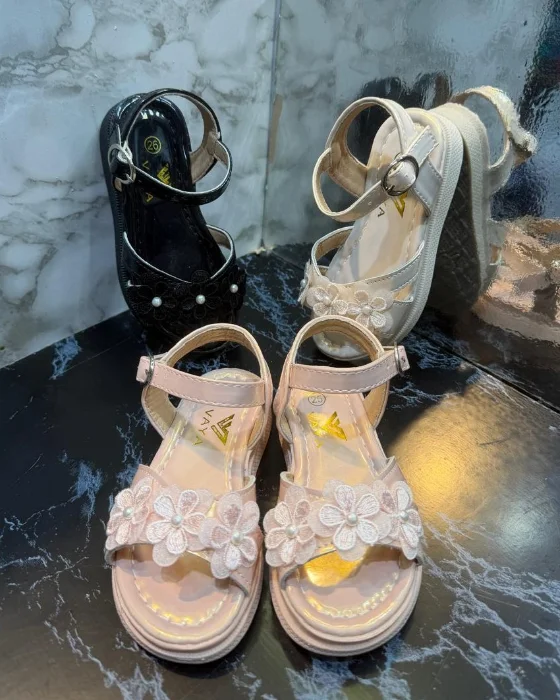 Sandalias de Triple Flor