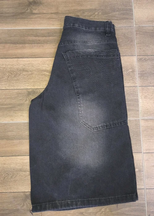 Bermudas Bagy Negro Ston  de Mujer