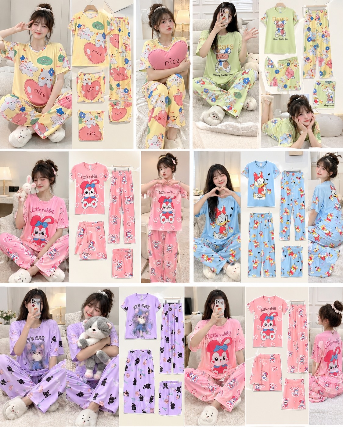 Pijama 4 Piezas Importado - Imagen 2