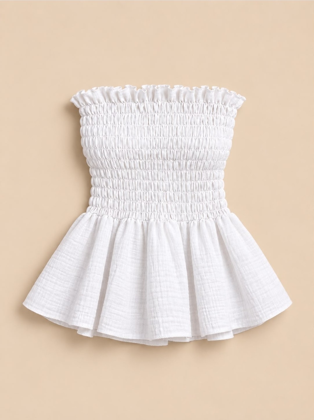 Blusa Strapless Frunce - Imagen 2