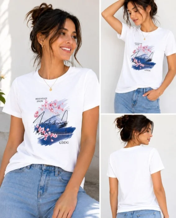 Remeras de Mujer Algodón Peinado