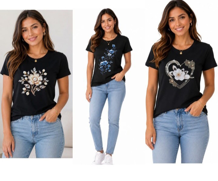 Remeras de Mujer Algodón Peinado - Imagen 3