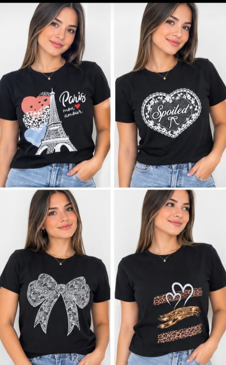 Remeras de Mujer Algodón Peinado - Imagen 4