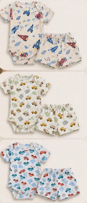 Conjunto para Bebé de Body y Short