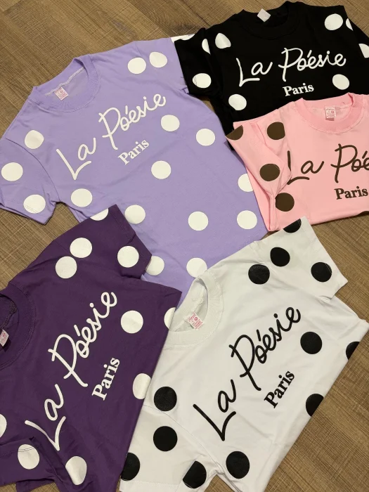 Remeron de Algodon Peinado con Lunares