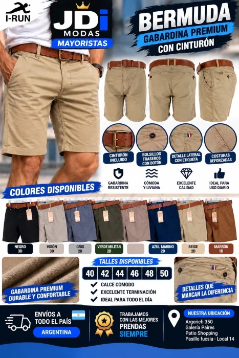 Bermuda Corte Chino Irun
