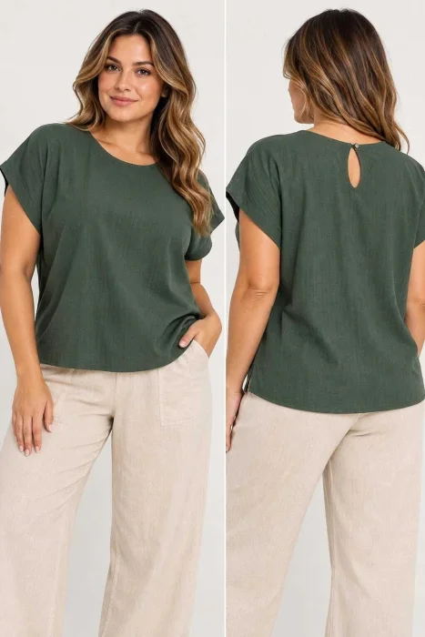 Blusa Lino Talles Grandes