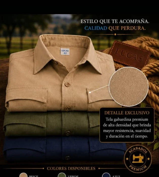 Camisa de Trabajopor Pedido  Ninimo una Curva del 1 al 6