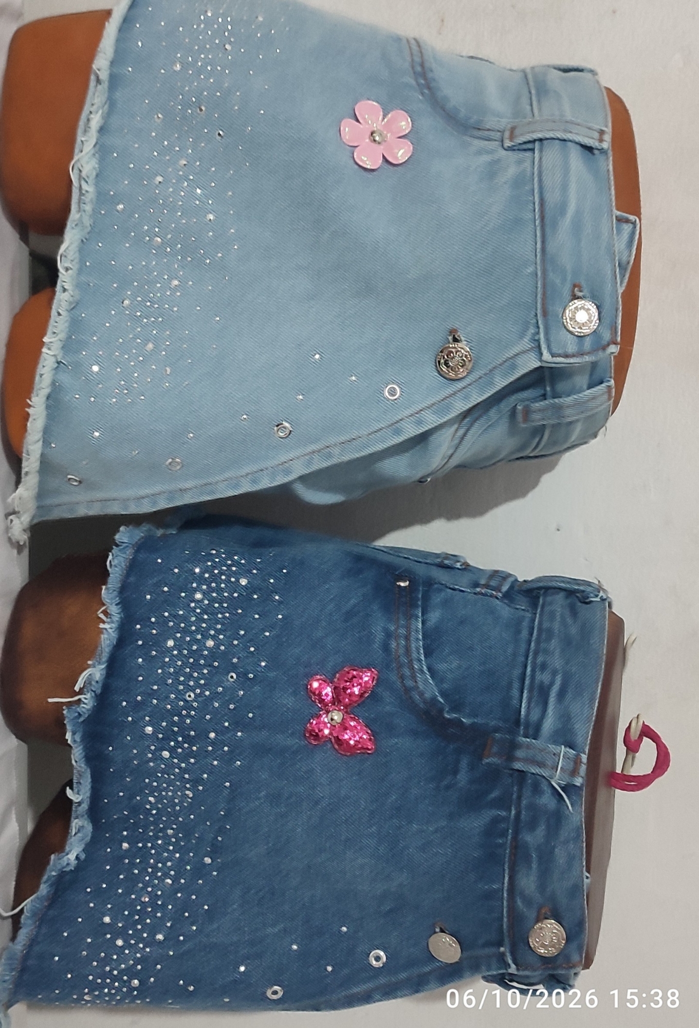 Short Pollera de Nena de Jeans de Nena de 4 al 16 - Imagen 3