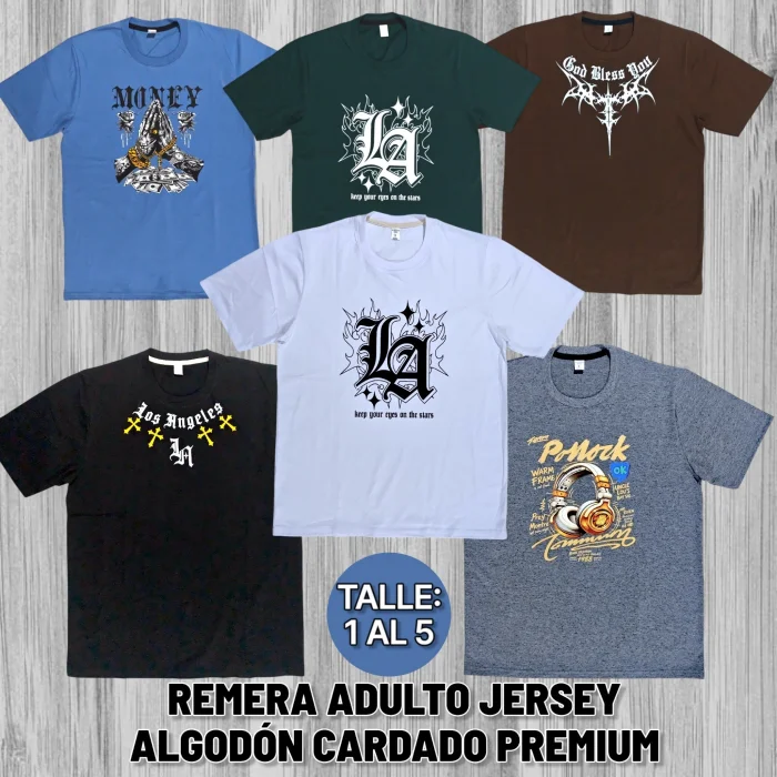 Remera Hombre Jersey Algodón