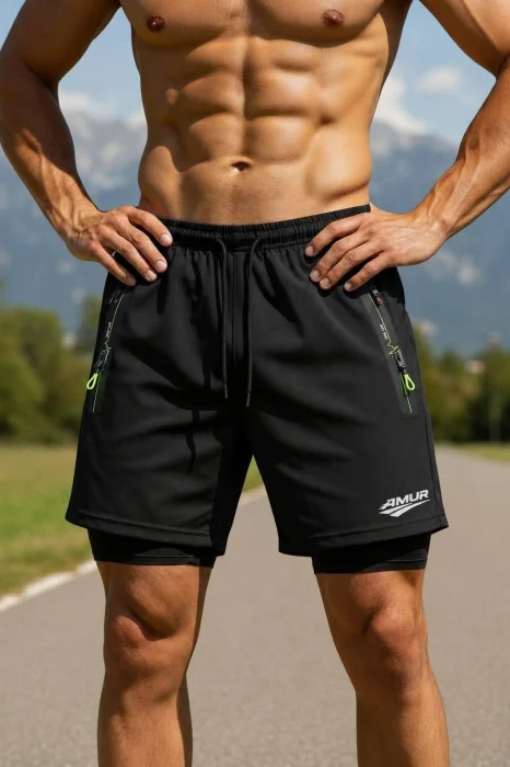 Short de Microfibra con Calza de Lycra por Dentro