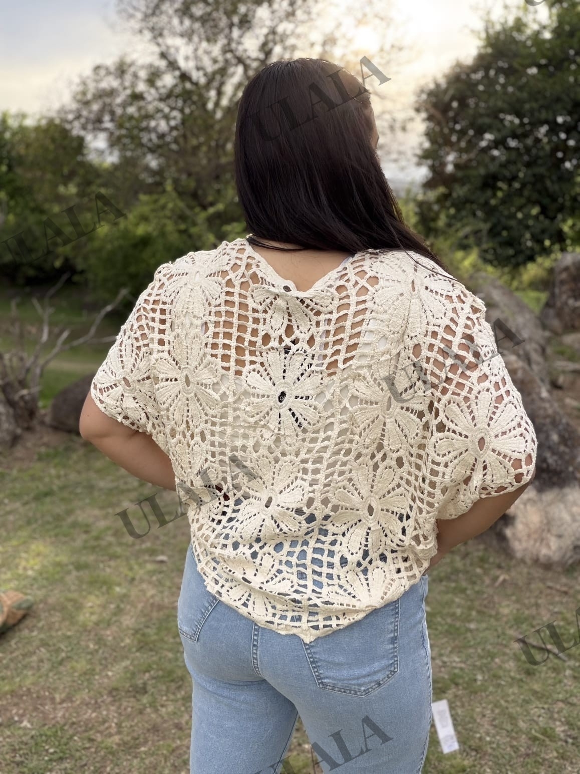 Remera Hilo Crochet Cod Qha_10 - Imagen 2