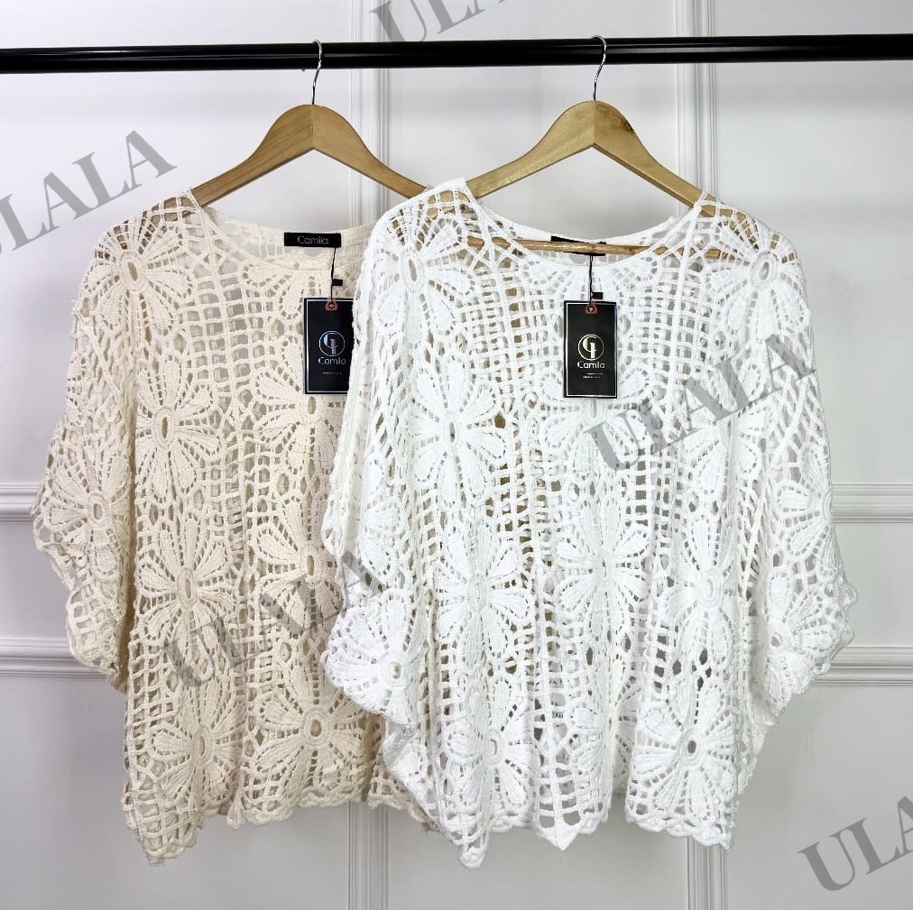 Remera Hilo Crochet Cod Qha_10 - Imagen 3