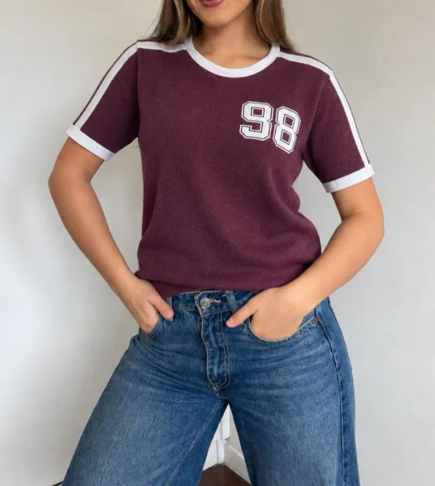 Remera Hilo Bremer Mujer Verano Dama Camisa Camiseta Remeron Top Manga Corta