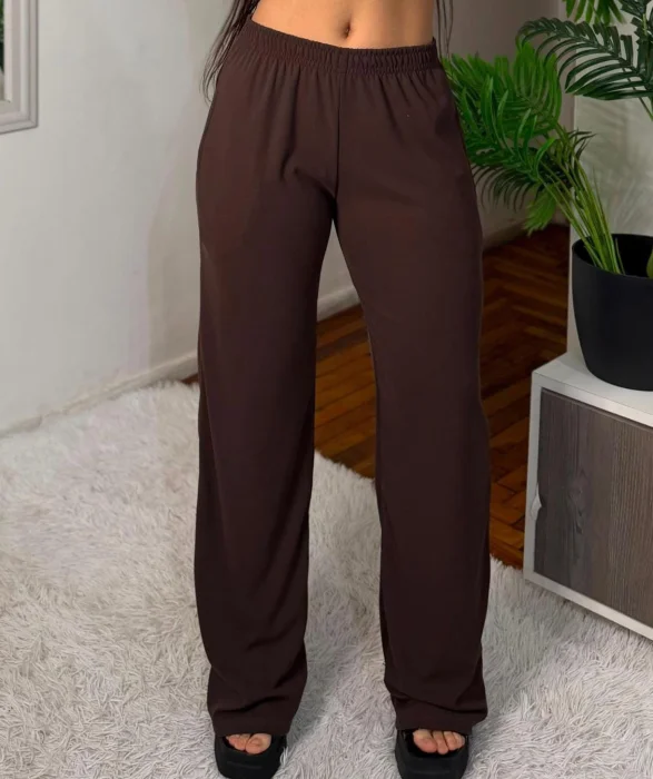Palazzo Micro Morley Talle Especial Mujer Verano Dama Pantalón Jogging Calza