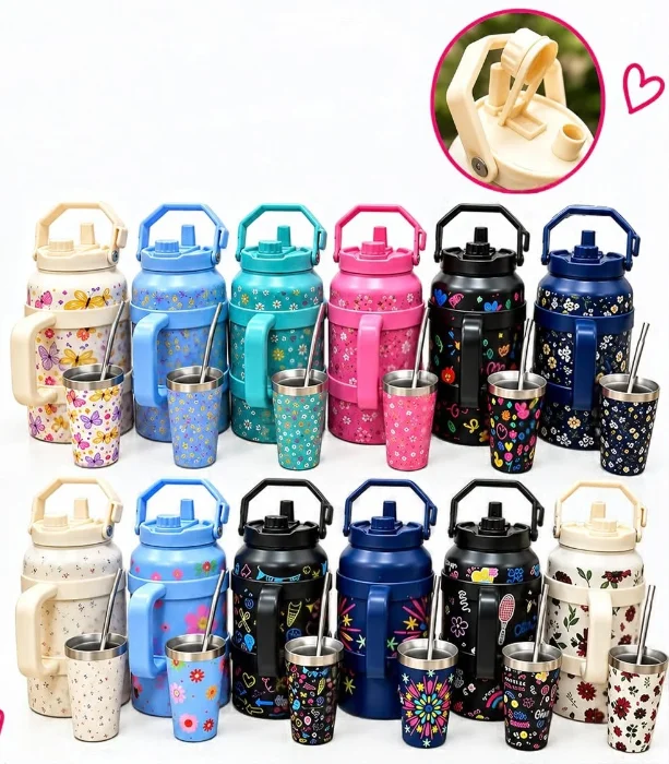 Ki Terere 1.9 Litros Galon con Mate y Bombilla Estampado