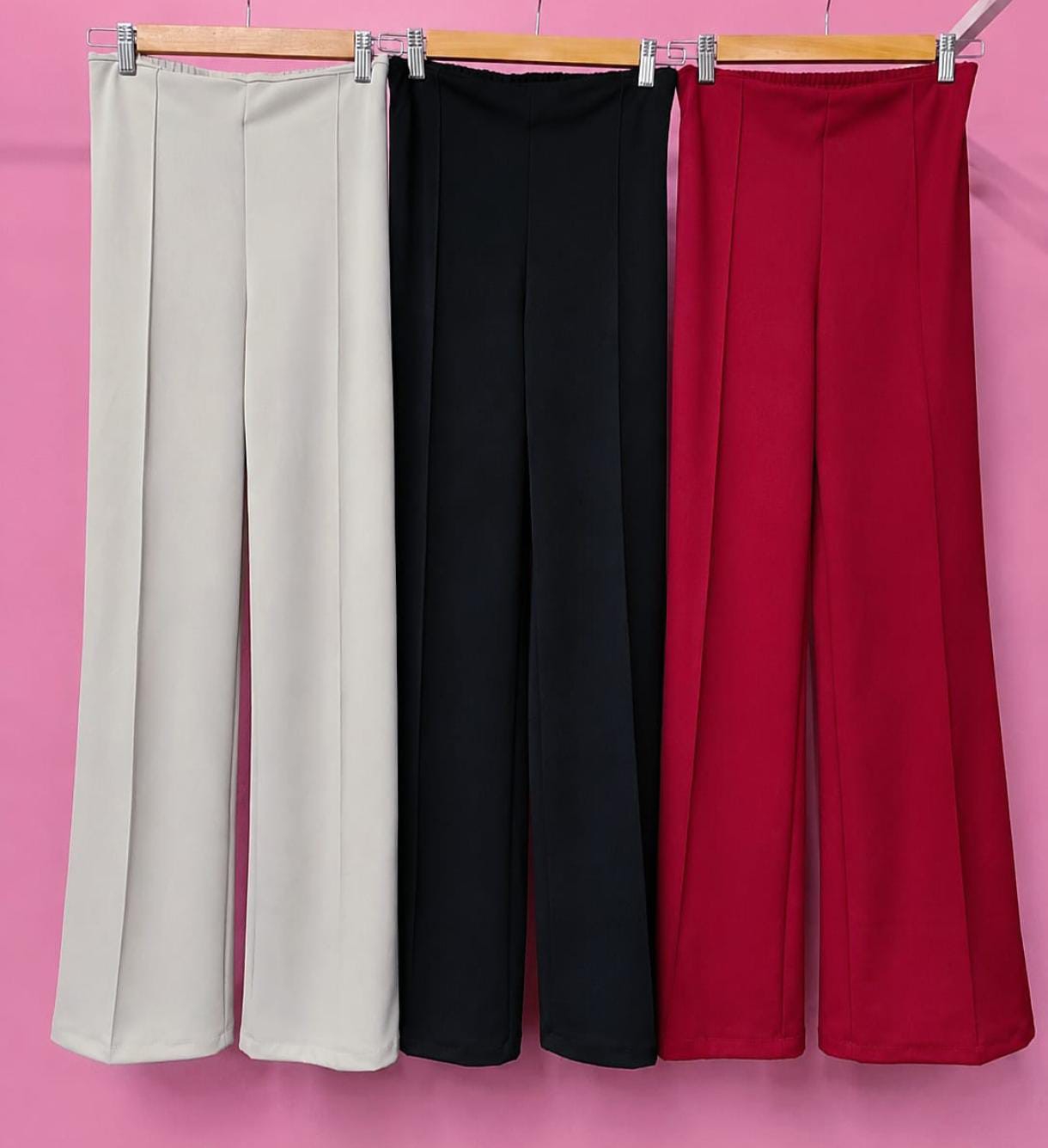 Palazzo Scuba Crep Talle Especial Mujer Verano Dama Pantalón Jogging Calza - Imagen 2