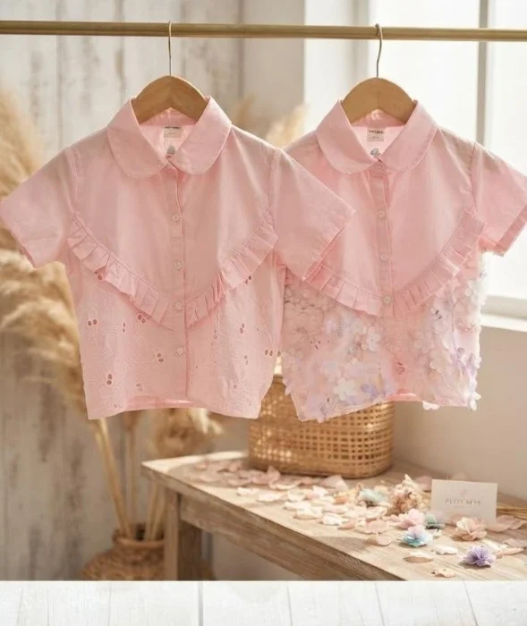 Camisa Rosa 6a16 Vola Nena