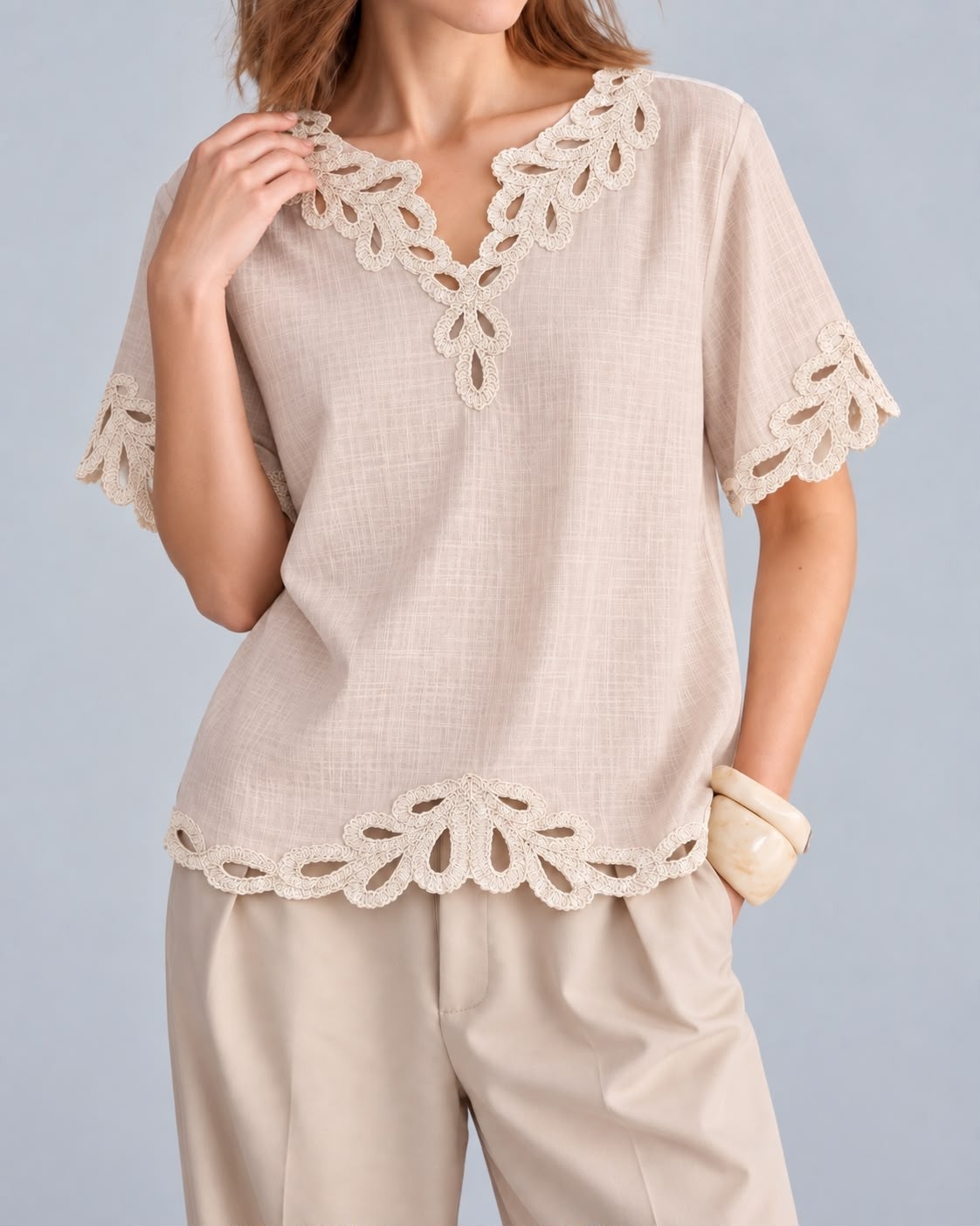 Blusa Cuello Bordado - Imagen 3