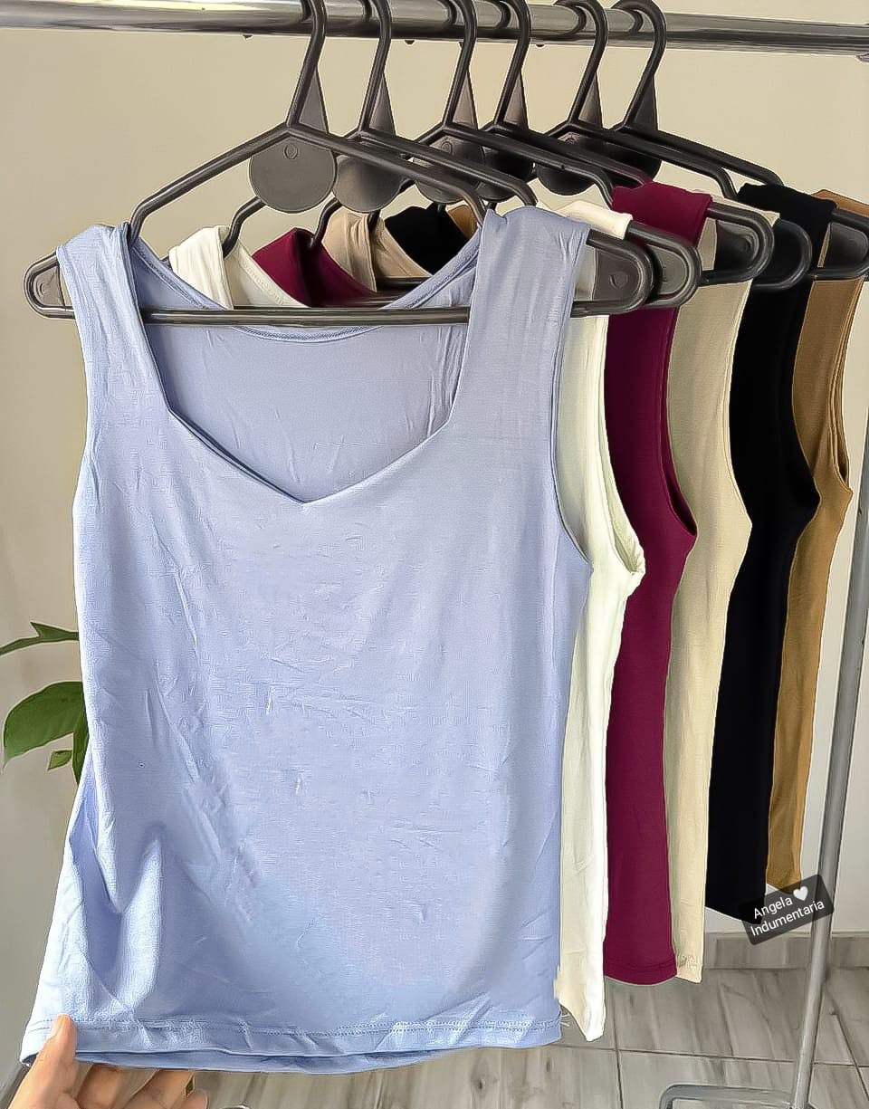 Musculosa Cuello Espejo Modal - Imagen 2