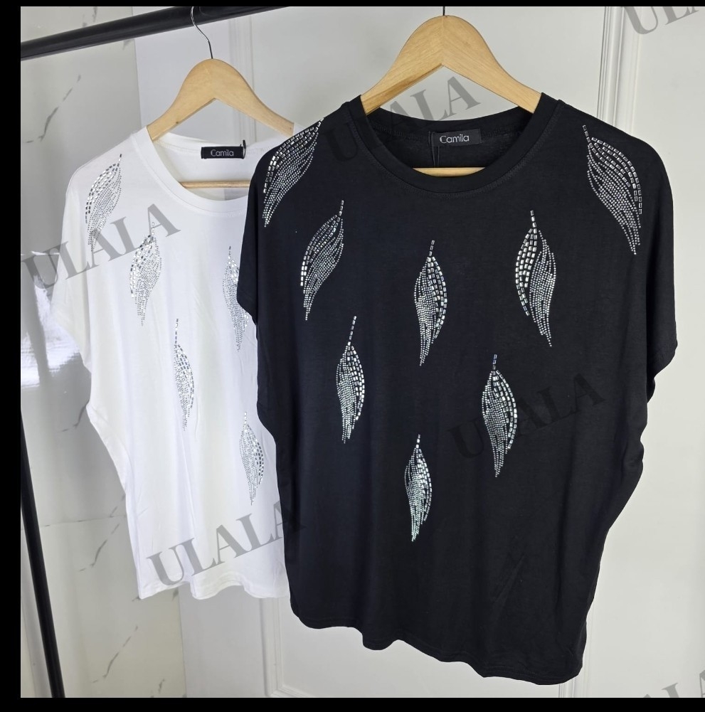 Remera de Modal_viscosa con Strass Cod Of_12 - Imagen 2