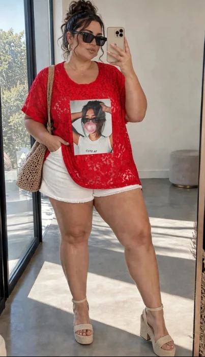 Remeron Encaje Estampado