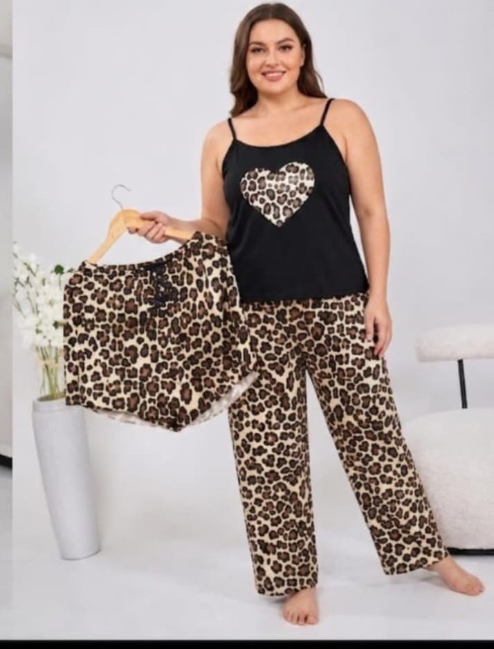 Pijamas de 3 Piezas Talles Grandes - Imagen 2