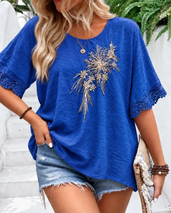 Blusa Amplia Lino Importado