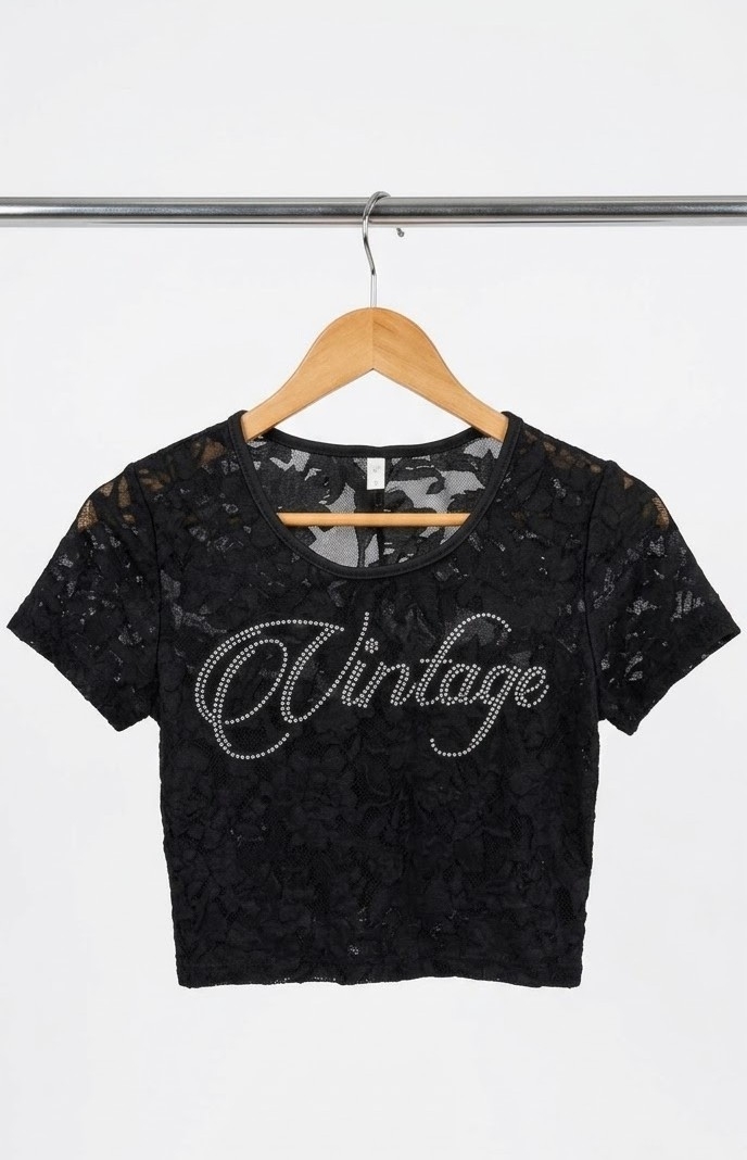 Remera Encaje con Tul Talle  1 ,2,3,4,5 - Imagen 4