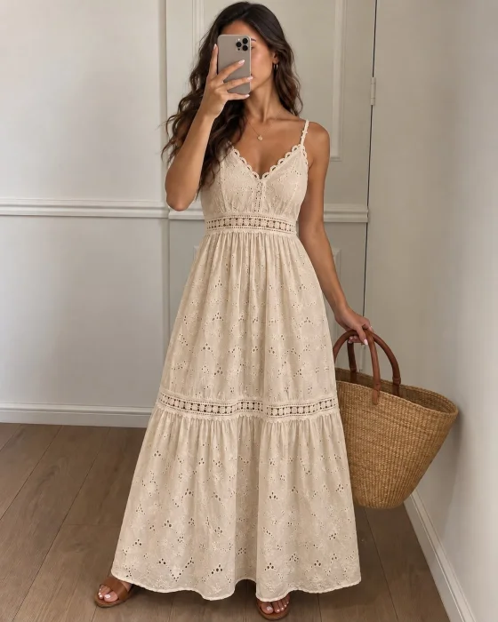 Vestido Broderi Importado