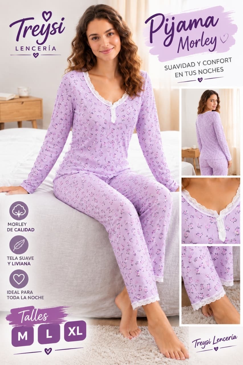 Pijamas de 2 Piezas Morly Importado - Imagen 2