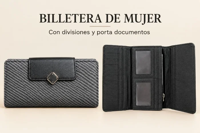 Billetera con Divisiones de Dama