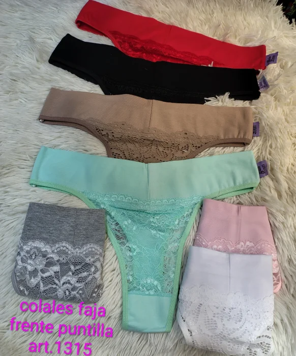 Colaless con Encaje Algodón