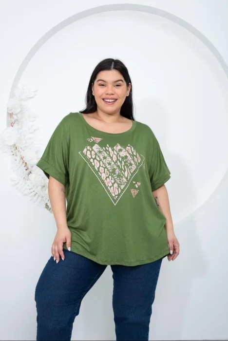 Remera Emely Modal con Brillo