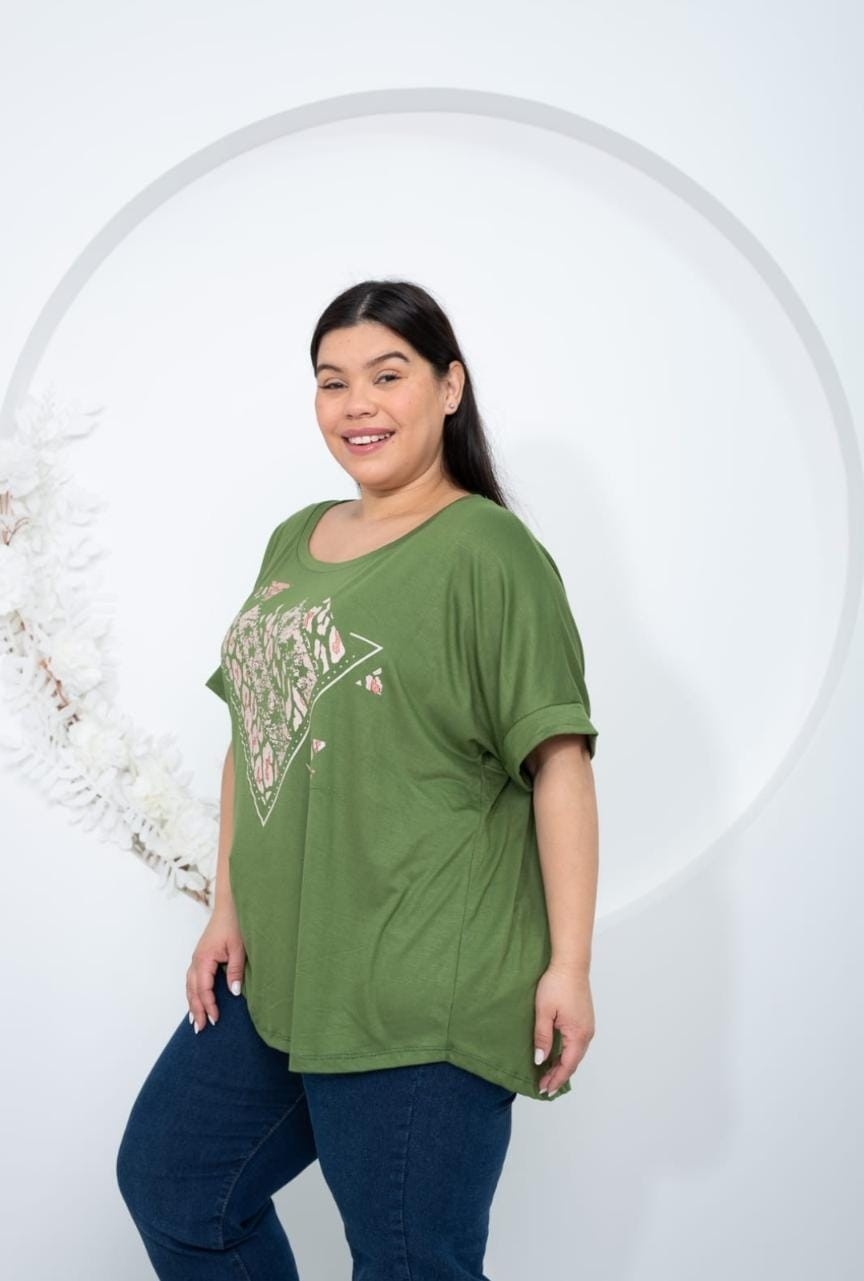 Remera Emely Modal con Brillo - Imagen 3